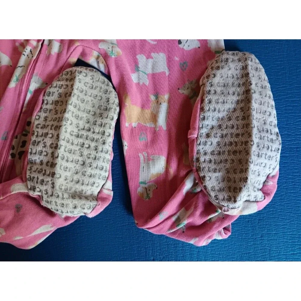 pajama 24 months Girls Carters girl sleeper Pink with Dogs sleepwear baby